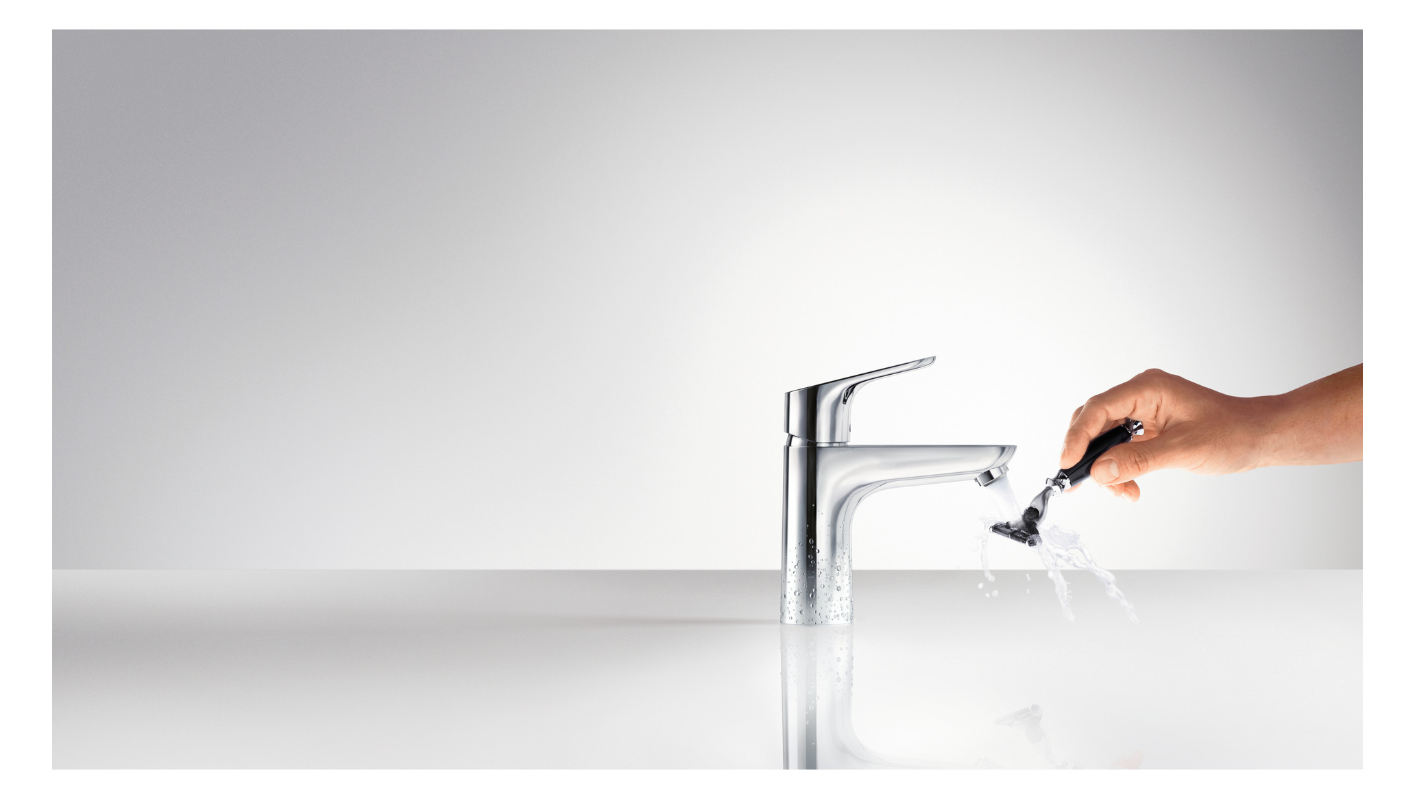 hansgrohe Waschtisch-Einhebelmischer 100 Focus mit Zugstangen-Ablaufgarnitur, chrom