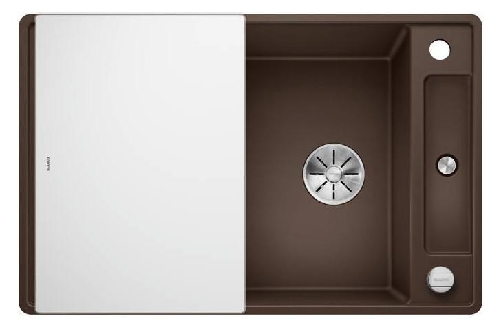Blanco Spüle Axia III 45 S-F SILGRANIT 77 x 50 cm, cafe, reversibel, mit Glasschneidbrett