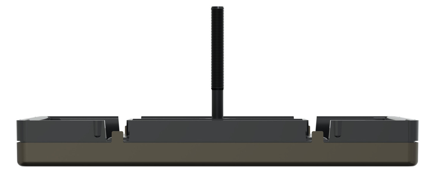 Zentralplatte TAE 3f System Design mokka Schraubbef m.Beschr.Feld