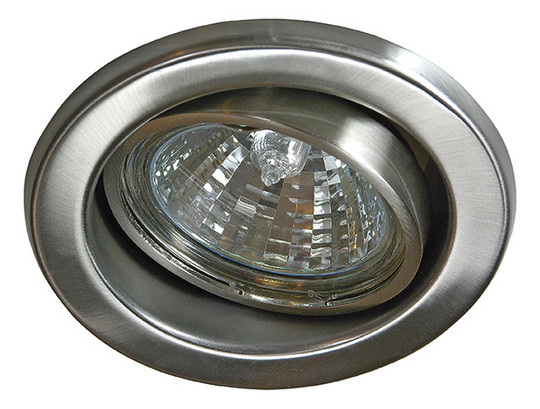 Einbaustrahler 50W Konv eisen gbürst IP20 Edst gebürstet Ø/EB68mm