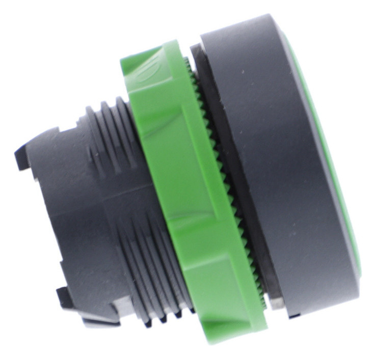 Drucktaster Front 1f gn Ø22mm rnd IP66 Tastend