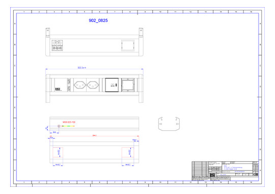 Bachmann DESK 2xCH 1xUSB C 30W  902.0825 