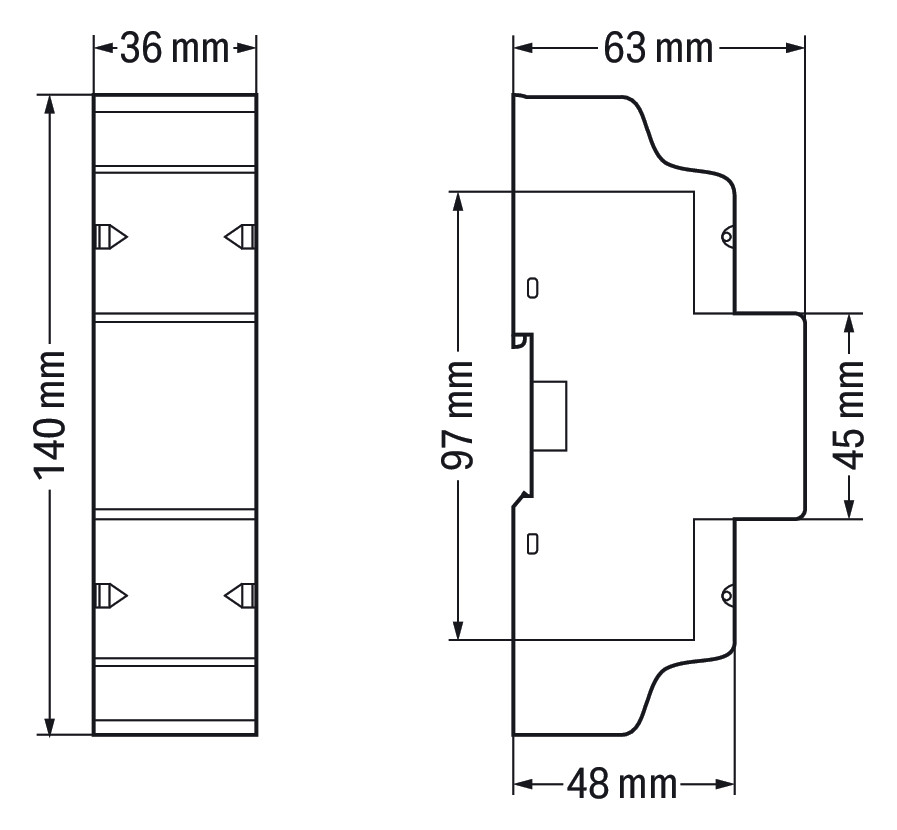 Messwandlerzähler 6A elektr digi B 1A S0 M-Bus 184-276V/N-L 320-480V/L-L Eintarif