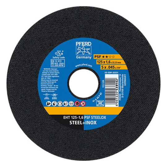 PFERD-Trennscheiben PSF STEELOX - 125x1,6mm, gerade