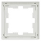 Rahmen 1f krws glz D-Life Glas f.GEB-K kristallweiß Unterputzmontage