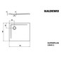 Kaldewei Duschwanne SUPERPLAN 1840-1 80x90x2,5cm, Invisible Grip, warm grey50