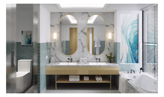 hansgrohe Fertigmontageset Vivenis UP-Waschtisch-Einhebelmischer, für Wandmontage, mit Auslauf 192mm, chrom