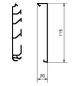 Sockelleistenkanal UT H115mm Kst 2trennw sw