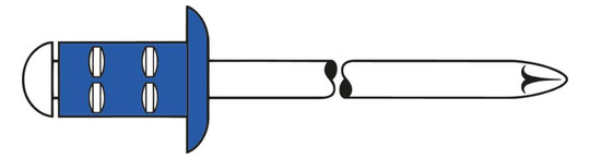 GESIPA-PolyGrip-Blindniete Stahl/Stahl - 4,8x15 mm (VPE=500)
