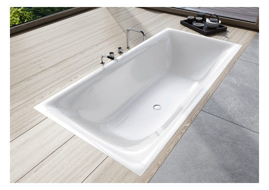 Kaldewei Badewanne SILENIO 678 190x90cm, Griffloch, Vollantislip, weiß