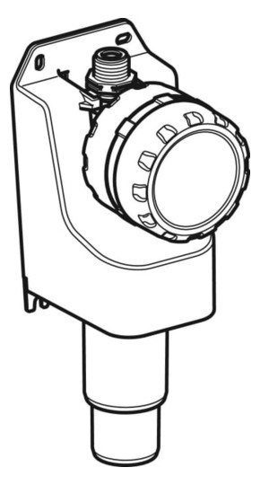 Geberit Hygienespülung Rapid Ø 50 mm, G 1/2, AP, für Kalt-/Warmwasserleitung, mit Batterie