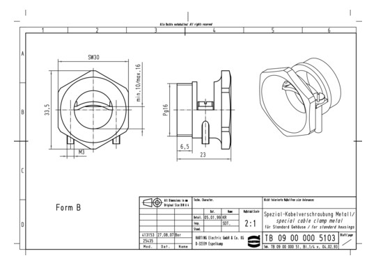 HART Verschraubung Pg16      09000005103 