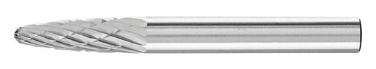 PFERD-HM-Frässtift Rundbogen RBF - 6x18mm, Z3P,...