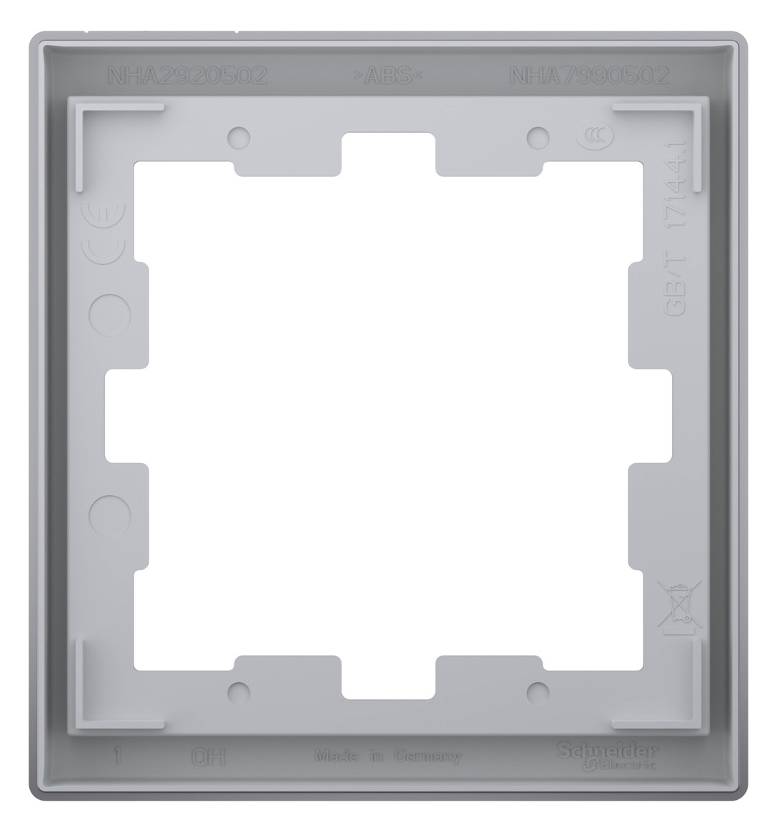 Rahmen 1f edst glz D-Life Kst f.GEB-K Unterputzmontage Thermopl Rahmen 1f edst glz D-Life Kst f.GEB-K Unterputzmontage Thermopl