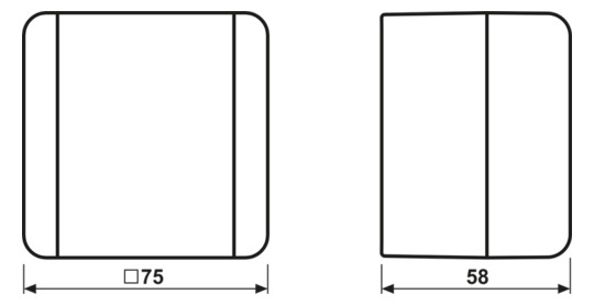 Kreuzschalter WG 800 gr glz AP IP44 1f 10AX