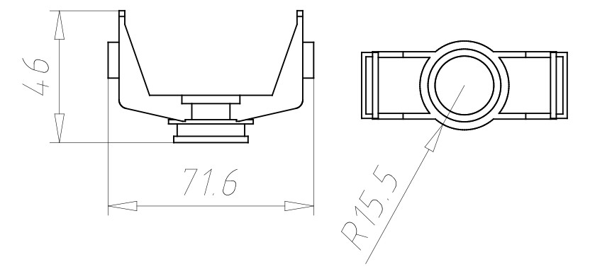 Außenwandblende Kst gr