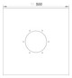 Dallmer Anschlussmanschette 65 PVC, 500 x 500 mm