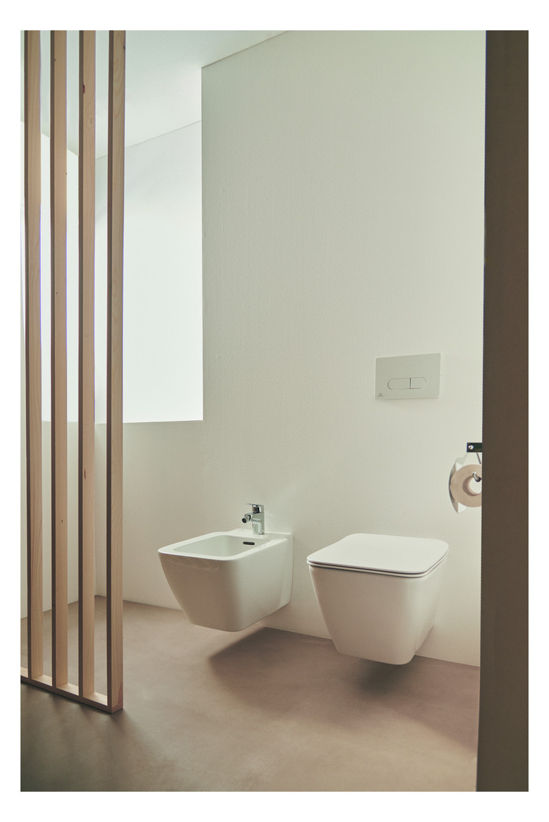 Ideal-Standard Bidet-Einhebelmischer CeraFlex mit Kunststoff-Ablaufgarnitur, Ausladung 114mm, chrom