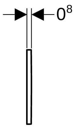 GE Typ 20 (ex Typ 30) Abdeckpl. für UR-Strg. IR, Square, hgl.verchr.