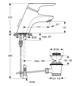 Ideal-Standard Waschtisch-Einhebelmischer CeraMix Blue PICCOLO mit Ablaufgarnitur, chrom