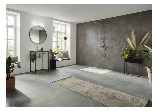 hansgrohe Showerpipe Crometta E mit Thermostat, 1jet, chrom