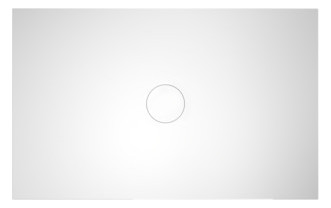 Bette Duschfliese PLUS BetteAir 1600 x 1000 mm, ebano, Rechteck, glasierter Titan-Stahl