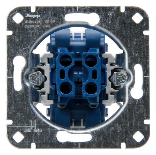 Kopp UP Serientaster Sockel aluminium 