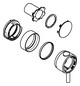 GROHE Temperaturwählgriff 49089 rund für Thermostat-Fertigmontagesets chrom