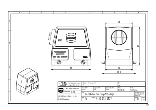 HART Tüllengehäuse M32       19200320527 