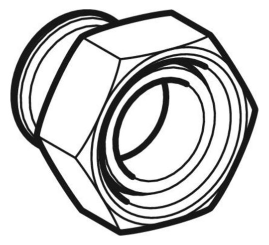 Geberit Gas-Übergang Mapress Ø 22 mm x G 1 3/8, mit Überwurfmutter, Kupfer