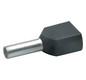 ZW-Aderendhülse 1,5qmm 8mm isol PP sw Cu Polypropylen (PP) verzinnt