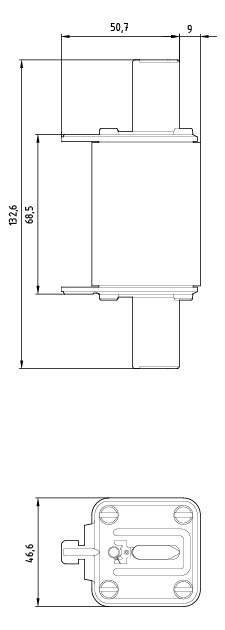 NH-Sicherungseinsatz 200A NH1 500VAC gG Stirnk