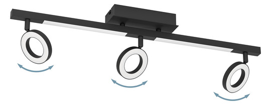 EGLO Spot CARDILLIO 2 schwarz LED 900515 