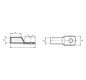 Rohrkabelschuh 120qmm M14 180° (horiz) Kl.5 Ring Cu verzinnt