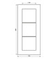 Einbaurahmen 3f aws glz LS / LS PLUS Glas f.GEB-K Unterputzmontage