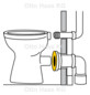 HAAS Gummi-Dichtung weiß, für Stand-WC