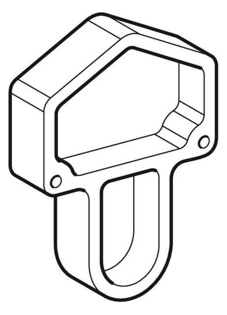 GE Bauschutz zu Duofix Element für WWC, höhenverstellbar