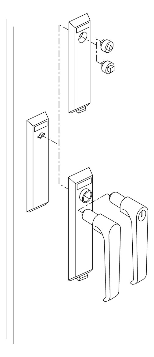 Komponente Tür Griff Metall