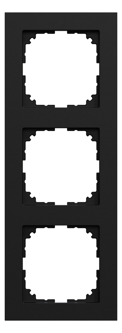 Rahmen 3f sw mt Kst Unterputzmontage Thermopl