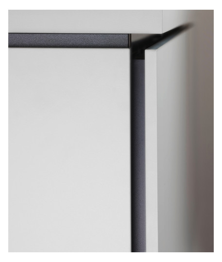 Duravit Waschtisch-Unterschrank Compact L-Cube 102 x 47,7 cm, eiche schwarz, für Konsole, 2 Schubkästen