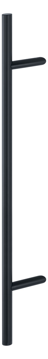 Bild HOPPE Stoßgriff E5012, BA 700mm, Breite 109mm, L 1.000mm, Durchmesser 30mm, verdeckt verschraubt, schwarz matt-0