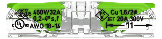 WAGO 221-2431 Durchgangsverbinder 