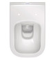 Duravit Wand-Tiefspül-WC Set D-Code mit WC-Sitz, Rimless, Durafix, weiß