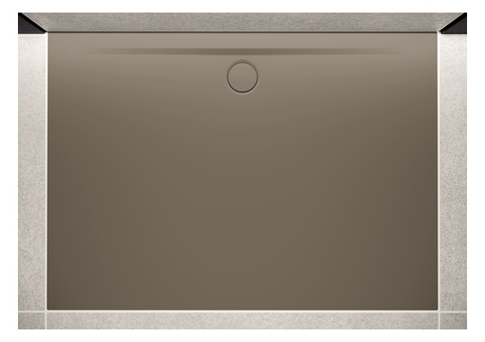 Kaldewei Duschwanne SUPERPLAN ZERO 1510-5 70x70cm, Wannenträger extraflach, schwarz matt 100