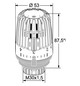 Heimeier Thermostat-Kopf K Clips/Merkzahl 1-5, Standard, weiß