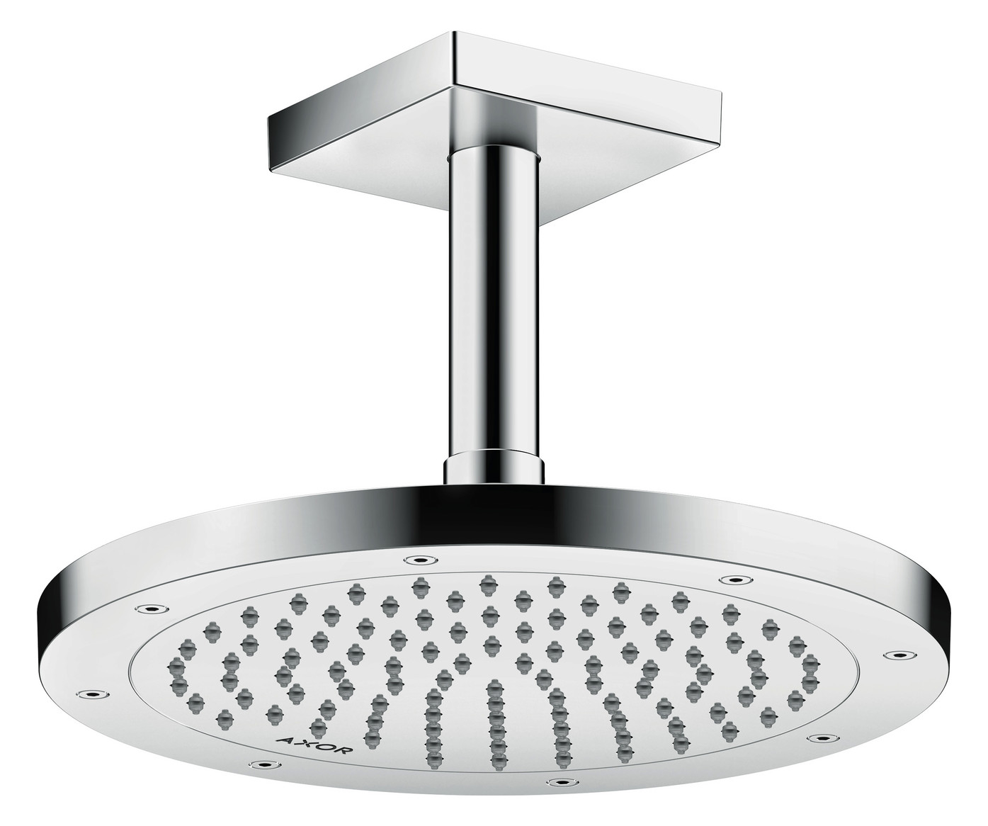 hansgrohe Kopfbrause EcoSmart plus Axor Decken- oder Wandmontage, 245mm, 1jet, chrom