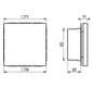 Raumtemperaturregler UP LS KNX aws glz Basiselem