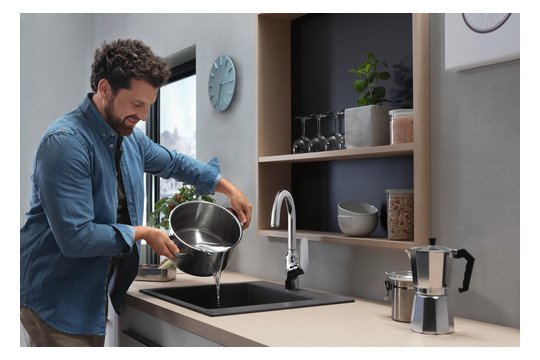 hansgrohe Spültisch-Einhebelmischer 220 Focus M42 1jet, chrom