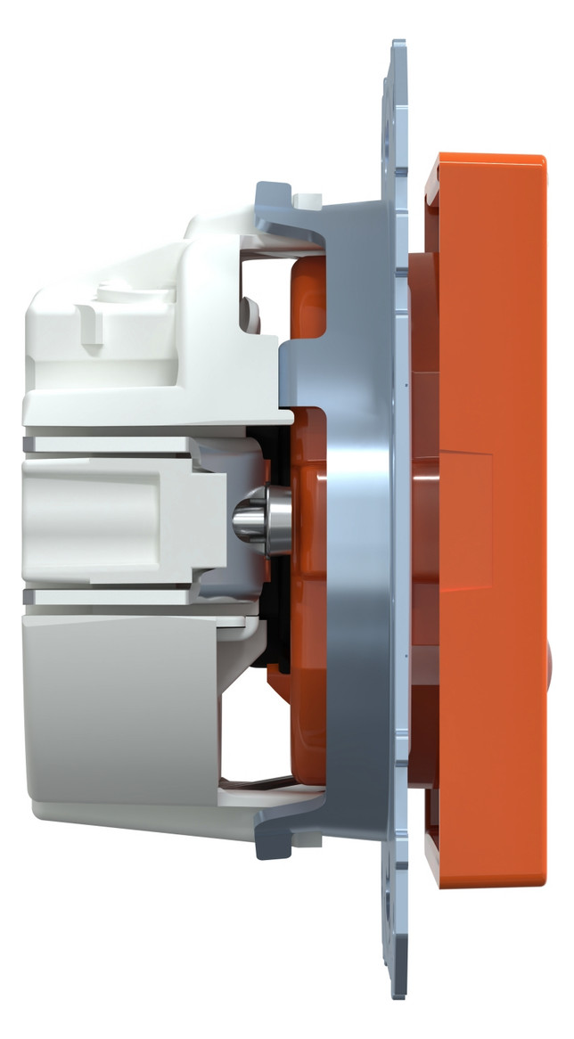 Steckdose 1f or glz System M UP m.BS IP20 Mit erhöhtem Berührungsschutz