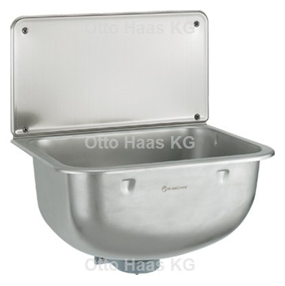 HAAS Ausgussbecken Anita 450 x 465 x 330 mm, mit Spritzschutz, Edelstahl